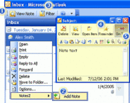 Notes2 for Outlook screenshot